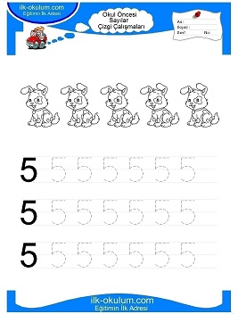 Çocuklar İçin Çizgi Çalışma Sayfaları 